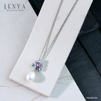 LENYA จี้เงินแท้ ประดับมุก อเมทิสต์ และ บลูโทแพซ