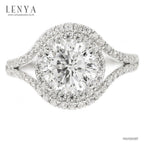 LENYA แหวนเงินแท้ 925 LENYA ETERNAL ชุบทองคำขาว ประดับด้วย SWAROVSKI ZIRCONIA สีขาว สวยคลาสสิค  เสริมบุคลิกเพิ่มความมั่นใจ