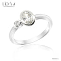 LENYA แหวน LENYA ETERNAL ประดับด้วย SWAROVSKI ZIRCONIA ดีไซน์น่ารักเรียบหรู ตัวเรือนเงินแท้ชุบทองคำขาว