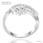 LENYA แหวนเพชร DiamondLike แฟชั่นดีไซน์รูปดาว ให้คุณโดดเด่นในทุกปาร์ตี้ ตัวเรือนเงินแท้ชุบทองคำขาว