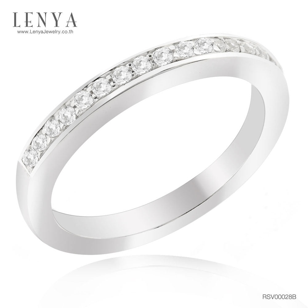 LENYA แหวน LENYA ETERNAL ประดับด้วย SWAROVSKI ZIRCONIA สีขาว สวยคลาสสิค