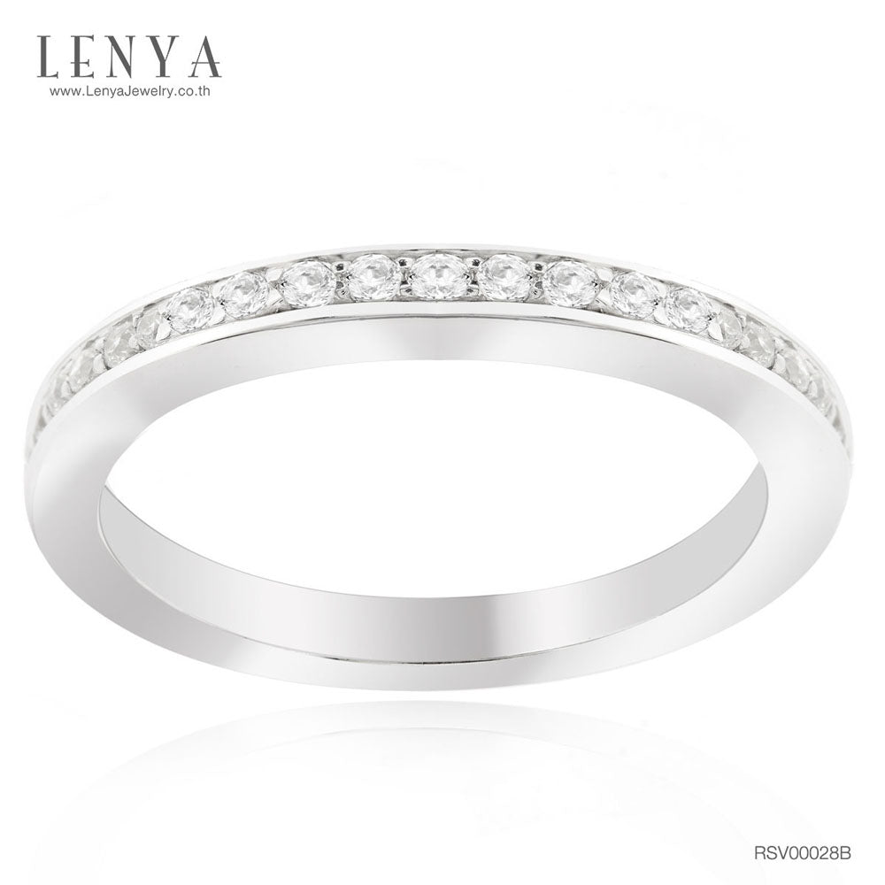 LENYA แหวน LENYA ETERNAL ประดับด้วย SWAROVSKI ZIRCONIA สีขาว สวยคลาสสิค
