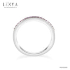 LENYA แหวน  ETERNAL ประดับด้วย SWAROVSKI ZIRCONIA สีม่วงแฟนซี บนตัวเรือนเงินแท้ชุบทองคำขาวแท้ สวยคลาสสิค