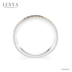 LENYA แหวน  ETERNAL ประดับด้วย SWAROVSKI ZIRCONIA สีเหลืองแฟนซี บนตัวเรือนเงินแท้ชุบทองคำขาวแท้ สวยคลาสสิค