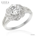 LENYA แหวนเงินแท้ ประดับด้วย Diamondlike  เสริมบุคลิกเพิ่มความมั่นใจ