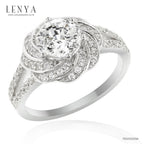 LENYA แหวนเงินแท้ ประดับด้วย Diamondlike  เสริมบุคลิกเพิ่มความมั่นใจ