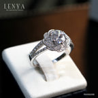 LENYA แหวนเงินแท้ 925 LENYA ETERNAL ชุบทองคำขาว ประดับด้วย SWAROVSKI ZIRCONIA สีขาว สวยคลาสสิค  เสริมบุคลิกเพิ่มความมั่นใจ