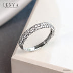 LENYA แหวนเพชร DiamondLike ระยิบระยับด้วยงานฝังที่ละเอียด ประดับไปด้วยเพชรจำนวน 67 เม็ด เต็มหน้านิ้ว ตัวเรือนเงินแท้ชุบทองคำขาว