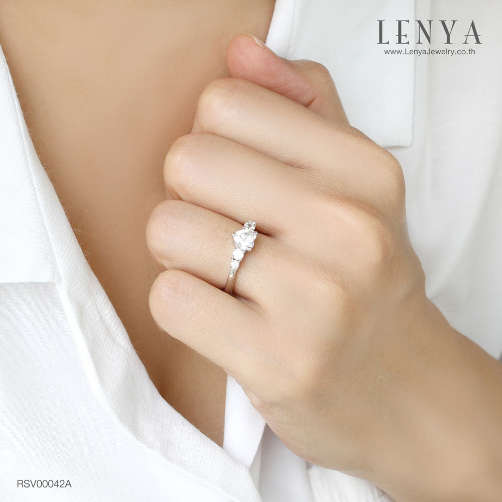 LENYA แหวนเพชร DiamondLike รูปหัวใจเลอค่าแสนหวาน เหมาะกับสาวสวยที่มีหัวใจอบอวลไปด้วยความรัก
