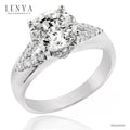 LENYA แหวน CZ Diamondlike เสริมบุคลิกและความมั่นใจ ขนาด 1.2 มิล ตัวเรือนเงินแท้925 ชุบทองคำขาว
