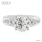 LENYA แหวน CZ Diamondlike เสริมบุคลิกและความมั่นใจ ขนาด 1.2 มิล ตัวเรือนเงินแท้925 ชุบทองคำขาว