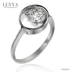 LENYA แหวนเพชร DiamondLike ขนาดเพชร 1 กะรัต ย้ำความโดดเด่นที่ไม่เหมือนใคร ดีไซน์สุดเก๋ บนตัวเรือนเงินแท้ชุบทองคำขาว