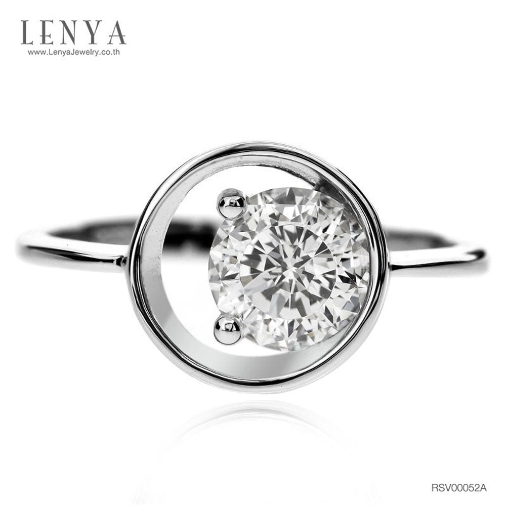 LENYA แหวนเพชร DiamondLike ขนาดเพชร 1 กะรัต ย้ำความโดดเด่นที่ไม่เหมือนใคร ดีไซน์สุดเก๋ บนตัวเรือนเงินแท้ชุบทองคำขาว
