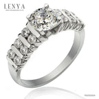LENYA แหวนเงินแท้ ประดับด้วย Diamondlike  เสริมบุคลิกเพิ่มความมั่นใจ