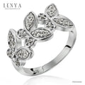 LENYA แหวนเงินแท้ ประดับด้วย Diamondlike  เสริมบุคลิกเพิ่มความมั่นใจ