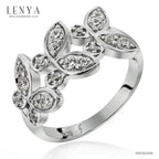 LENYA แหวนเงินแท้ ประดับด้วย Diamondlike  เสริมบุคลิกเพิ่มความมั่นใจ