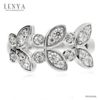 LENYA แหวนเงินแท้ ประดับด้วย Diamondlike  เสริมบุคลิกเพิ่มความมั่นใจ