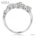 LENYA แหวนเงินแท้ ประดับด้วย Diamondlike  เสริมบุคลิกเพิ่มความมั่นใจ