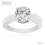 LENYA แหวนเพชร DiamondLike เพชรเม็ดใหญ่ 2 กะรัต ดีไซน์เรียบหรู เหมาะอย่างยิ่งสำหรับเป็นของขวัญวันครบรอบและแทนความรัก