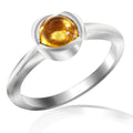 LENYA แหวนพลอยซิทริน (Citrine) เสริมสร้างทัศนคติ เพิ่มพลังทางสติปัญญา ช่วยปรับมองมุมให้เป็นเหตุเป็นผล ตัวเรือนเงินแท้ชุบทองคำขาว