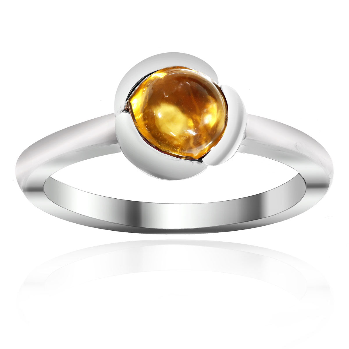 LENYA แหวนพลอยซิทริน (Citrine) เสริมสร้างทัศนคติ เพิ่มพลังทางสติปัญญา ช่วยปรับมองมุมให้เป็นเหตุเป็นผล ตัวเรือนเงินแท้ชุบทองคำขาว