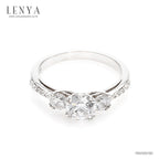 LENYA แหวน LENYA ETERNAL ประดับ  SWAROVSKI ZIRCONIA ตัวเรือนเงินแท้ชุบทองคำขาว