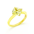 LENYA แหวนเพชร DiamondLike สีเหลือง ขนาด 2 กะรัต บนตัวเรือนเงินแท้ชุบทอง งานคุณภาพที่เติมเต็มความหรูหราดังที่คุณต้องการ