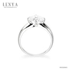 LENYA แหวน CZ DiamondLike เพิ่มความทันสมัย ขนาด 8 มิล ตัวเรือนเงินแท้925 ชุบทองคำขาว