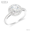LENYA แหวน CZ DiamondLike เสริมบุคลิกความหรูหรา ตัวเรือนเงินแท้925 ชุบทองคำขาว