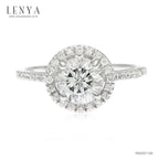 LENYA แหวน CZ DiamondLike เสริมบุคลิกความหรูหรา ตัวเรือนเงินแท้925 ชุบทองคำขาว
