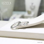 LENYA แหวนคู่ ประดับ SWAROVSKI ZIRCONIA ดีไซน์สุดคลาสสิค บนตัวเรือนเงินแท้ชุบทองคำขาว