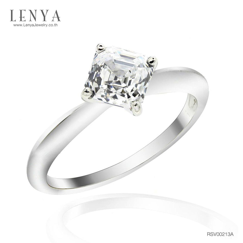 LENYA แหวน LENYA ETERNAL ประดับด้วย SWAROVSKI ZIRCONIA ตัวเรือนเงินแท้ชุบทองคำขาวแท้