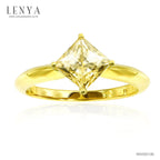 LENYA แหวนประดับ SWAROVSKI ZIRCONIA ตัวเรือนเงินแท้ชุบทองคำแท้