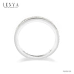 LENYA แหวน CZ สวารอฟสกี้ เซอร์โคเนีย เสริมบุคลิกความหรูหราขนาด1.20 มิล ตัวเรือนเงินแท้925ชุบทองคำขาว