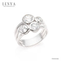 LENYA แหวน Diamondlike ตัวเรือนเงินแท้ 925 ชุบทองคำขาว นิ้วแบบไหน ใส่แหวนวงนี้ก็สวยได้
