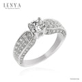 LENYA แหวนเงินแท้ ประดับด้วย Diamondlike  เสริมบุคลิกเพิ่มความมั่นใจ