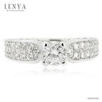 LENYA แหวนเงินแท้ ประดับด้วย Diamondlike  เสริมบุคลิกเพิ่มความมั่นใจ
