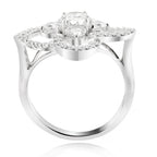 LENYA แหวน CZ Diamondlike เสริมบุคลิกและความมั่นใจ ขนาด 5 มิล ตัวเรือนเงินแท้925 ชุบทองคำขาว