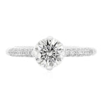 LENYA แหวน CZ Diamondlike เสริมบุคลิกและความมั่นใจ ขนาด 5 มิล ตัวเรือนเงินแท้925 ชุบทองคำขาว