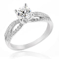 LENYA แหวนเพชร DiamondLike ดีไซน์หวานสุดๆ เหมาะสำหรับเป็นของขวัญ บนตัวเรือนเงินแท้ชุบทองคำขาว