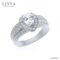 LENYA แหวนเพชร DiamondLike ดีไซน์รูปหยดน้ำ เติมความหวานได้อย่างลงตัว บนตัวเรือนเงินแท้ชุบทองคำขาว