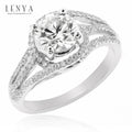 LENYA แหวนเพชร DiamondLike เพิ่มลูกเล่นเก๋ๆให้เรียวนิ้ว บนตัวเรือนเงินแท้ชุบทองคำขาว