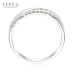 LENYA แหวนเงินแท้ ประดับด้วย Diamondlike  เสริมบุคลิกเพิ่มความมั่นใจ