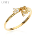 LENYA แหวนประดับพลอยแท้ ไวโทแพซ(White Topaz) ตัวเรือนเงินแท้ ชุบทองคำแท้ สวมใส่ได้ทุกโอกาส