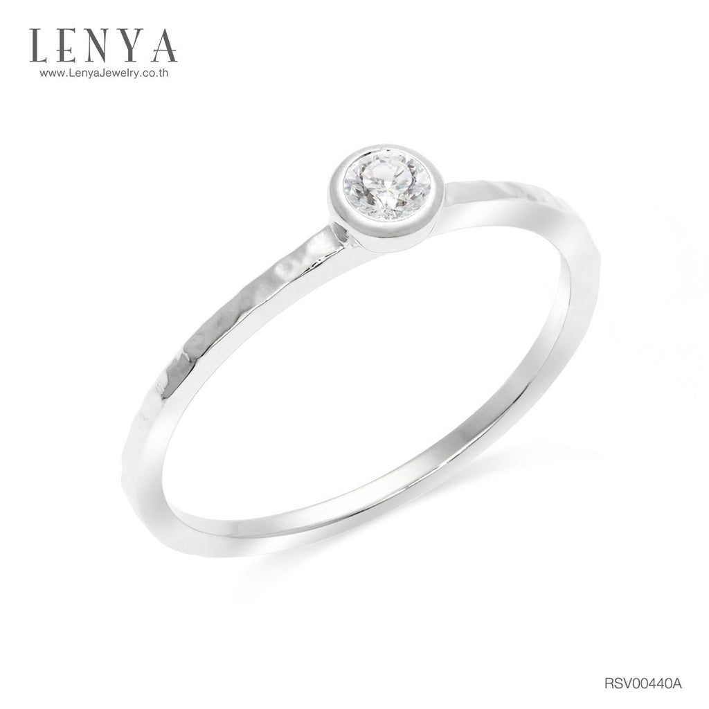 LENYA แหวนเงินแท้ 925 ประดับด้วย Diamondlike  เสริมบุคลิกเพิ่มความมั่นใจ