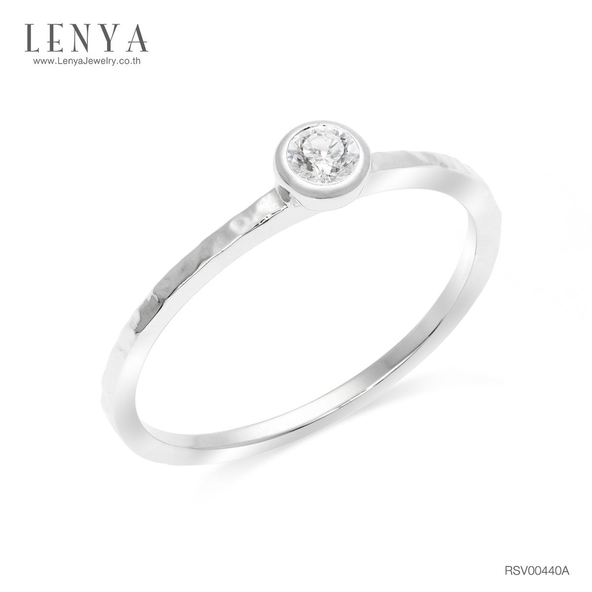 LENYA แหวนเงินแท้ 925 ประดับด้วย Diamondlike  เสริมบุคลิกเพิ่มความมั่นใจ