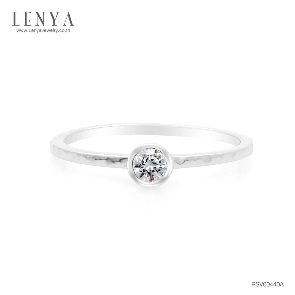 LENYA แหวนเงินแท้ 925 ประดับด้วย Diamondlike  เสริมบุคลิกเพิ่มความมั่นใจ