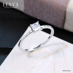 LENYA แหวนเงินแท้ ประดับด้วย Diamondlike  เสริมบุคลิกเพิ่มความมั่นใจ
