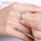 LENYA แหวนเงินแท้ ประดับด้วย Diamondlike  เสริมบุคลิกเพิ่มความมั่นใจ