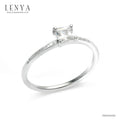 LENYA แหวนเงินแท้ ประดับด้วย Diamondlike  เสริมบุคลิกเพิ่มความมั่นใจ